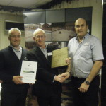 Dougie James accepting The Marshalls Register Award for 'Best Project by a New Registered Member'